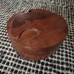 Vintage bird puzzle box